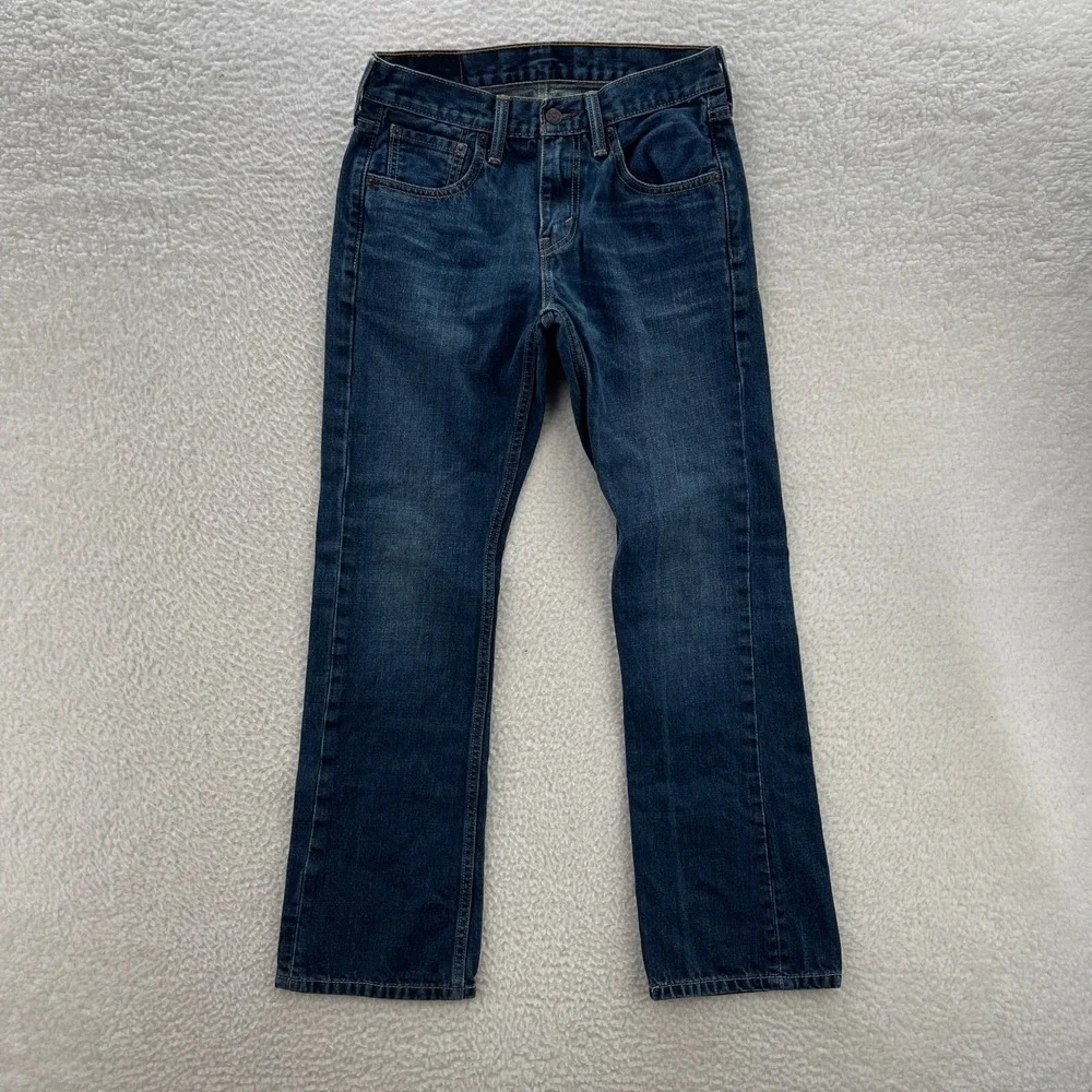 Levis Jeans Mens 29x30 Blue 527 Slim Bootcut Denim Cowboy Rodeo Grunge Y2K